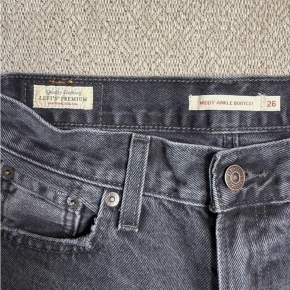 Women’s Black Levi's Middy Bootcut Anke Jeans - Picture 10 of 10